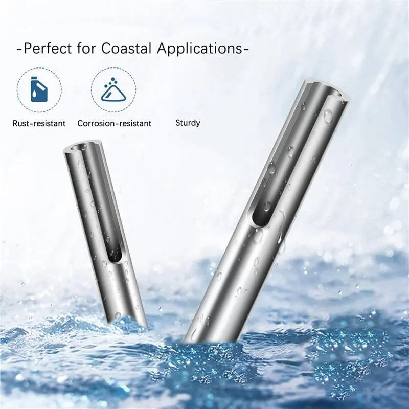 ABRN-1/8 Inch Invisible Cable Railing Terminal Toggle Anchor Angle, Stainless Steel Adjustable Cable Railing Hardware 40PCS