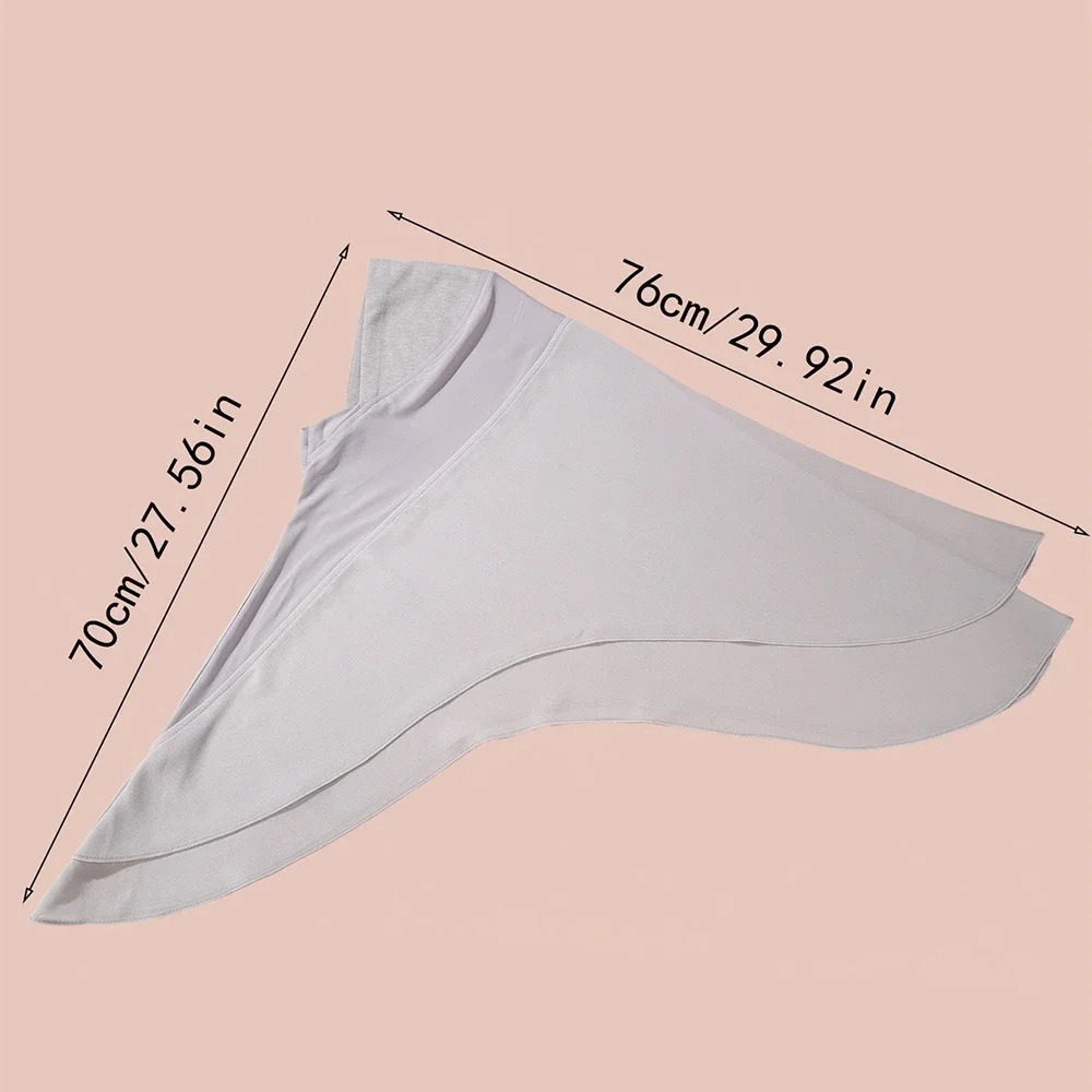 

Malaysia Style Headscarf Two Layer Chiffon Turban Headscarf Solid Muslim Islamic Hijab Amira Cap Arab Shawls Head Cover Wrap 1PC