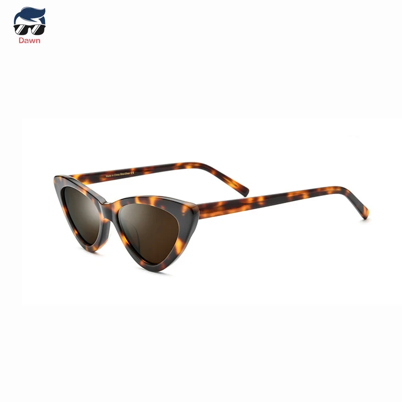 

Handcrafted high-quality Women's Polarized Sunglasses Small Frame Cat Eye Retro Triangle Acetate Vintage Fashion Sun Glasses