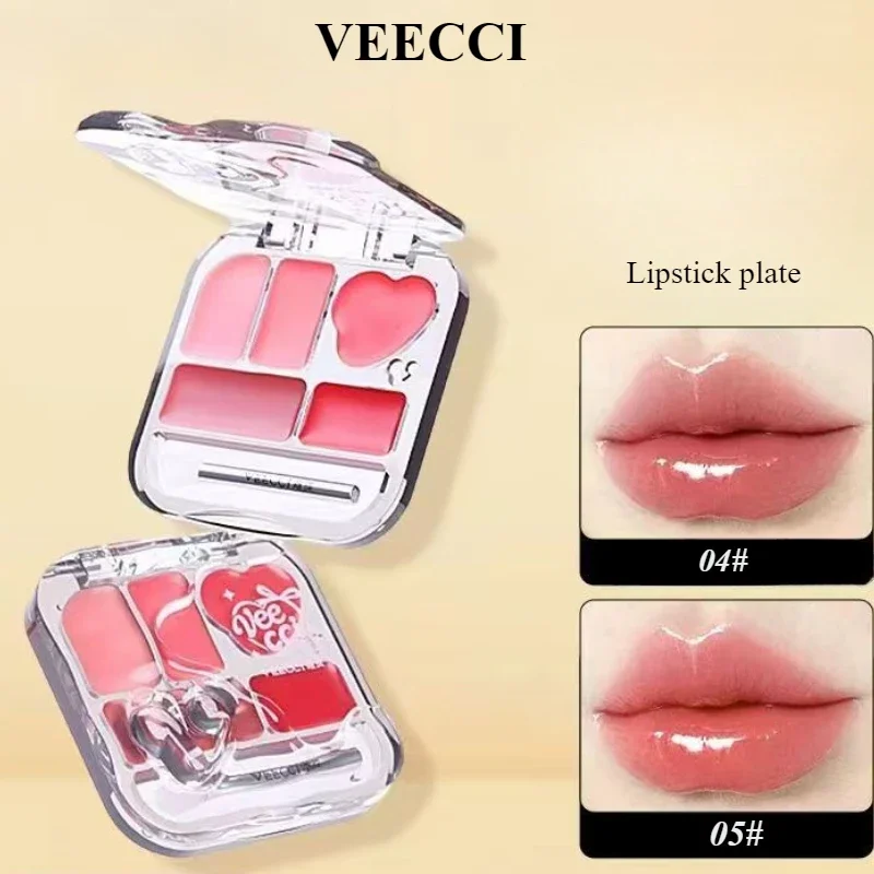 

VEECCI jelly lip glaze tray 5 colors multi-purpose lipstick tray moisturizing and not easy to stain cup lip glaze lip mud tray