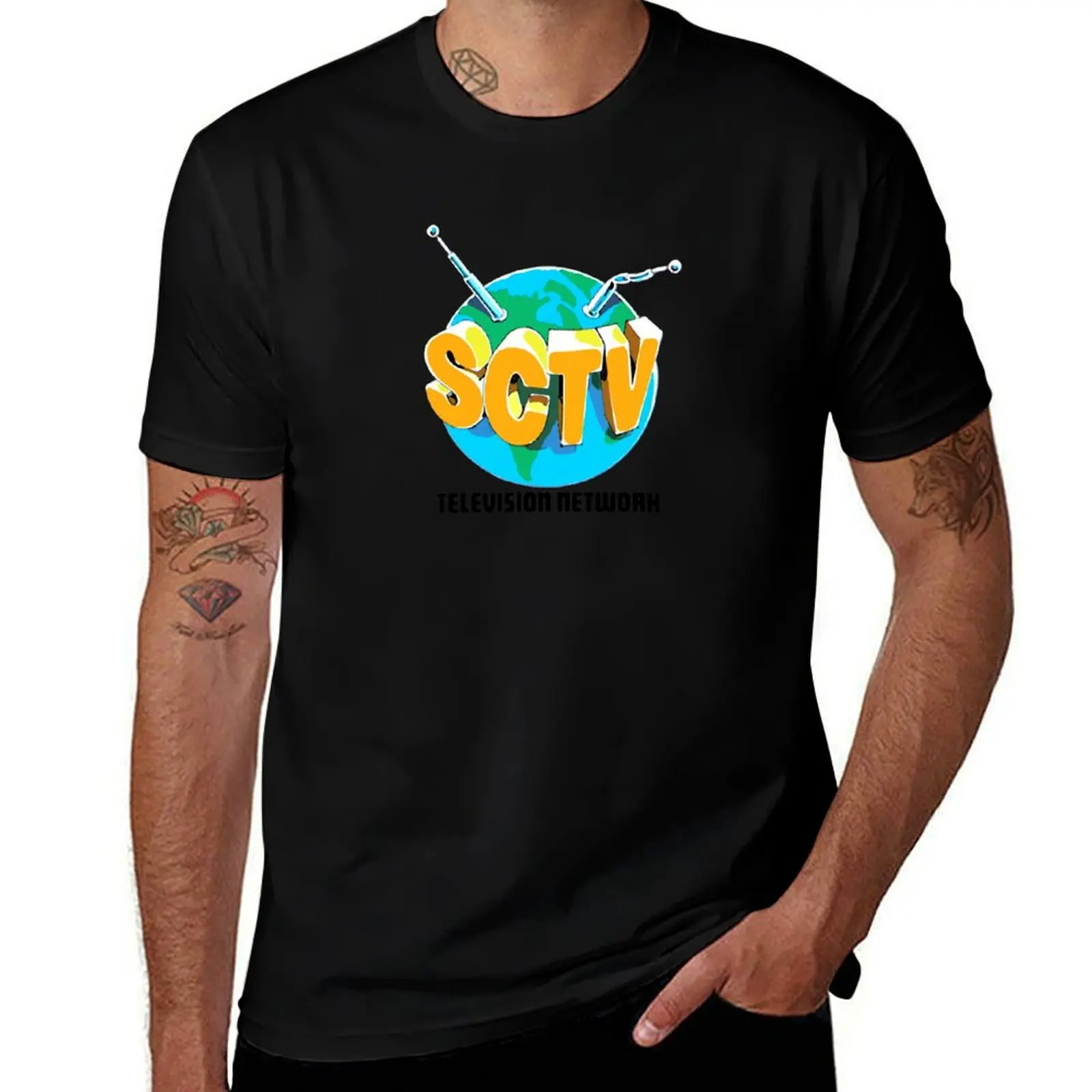 

SCTV Television Network T-Shirt Non-Shrink Basic Cotton T-Shirt