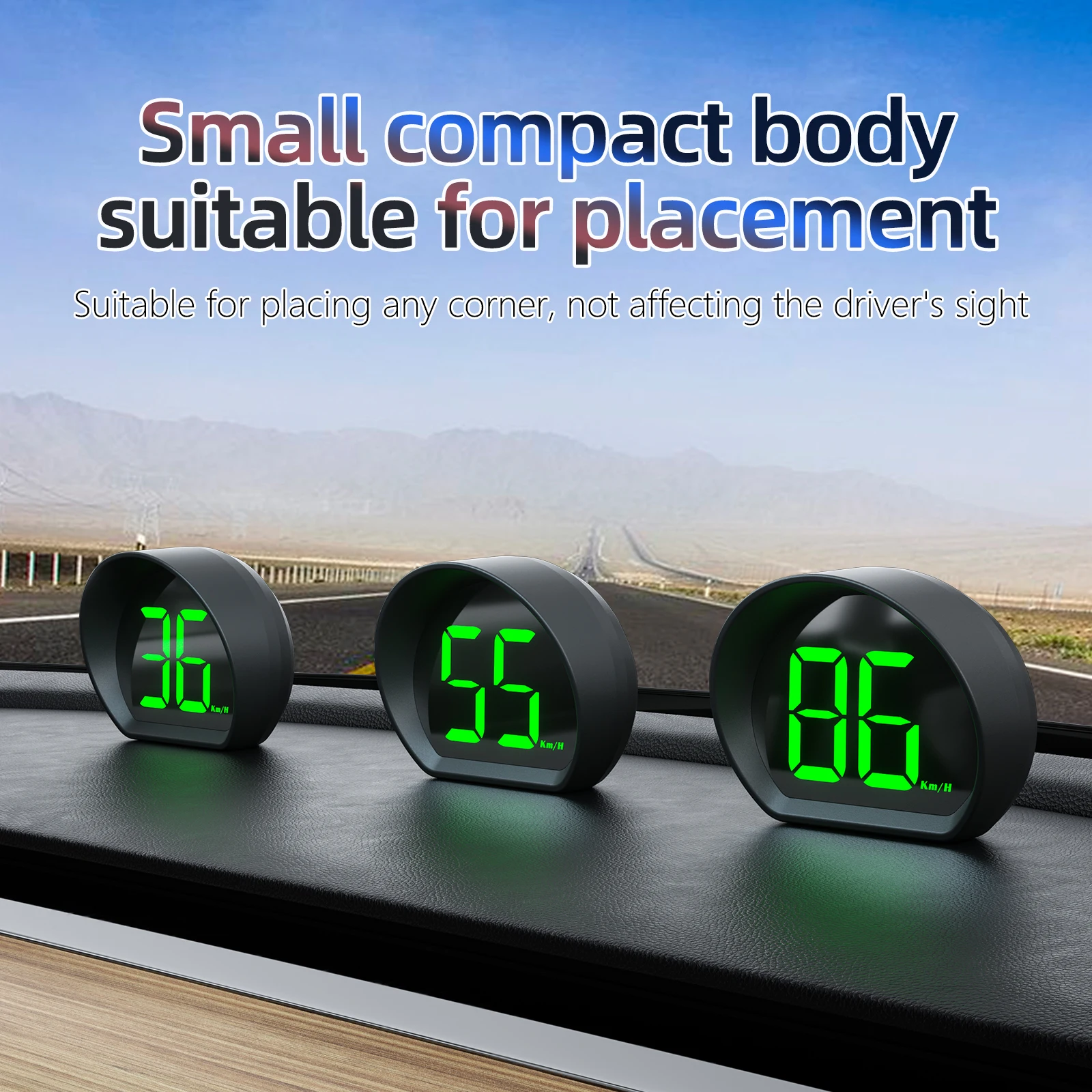 Digital LCD Speed Meter GPS Car Head Up Display For HUD Speedometer For All Cars On Board Computer Auto Electronic Accessories