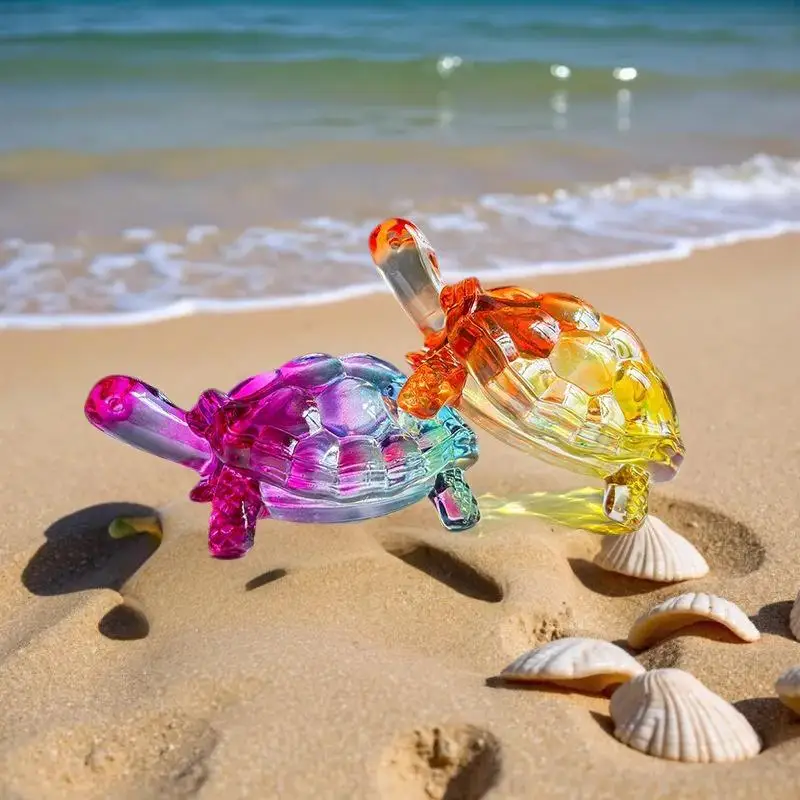 زخرفة سلحفاة كريستالية، تمثال سلحفاة صغير، زخرفة محظوظة، مناسبة لتزيين مكتب المكتب المنزلي، ديكور المنزل #4