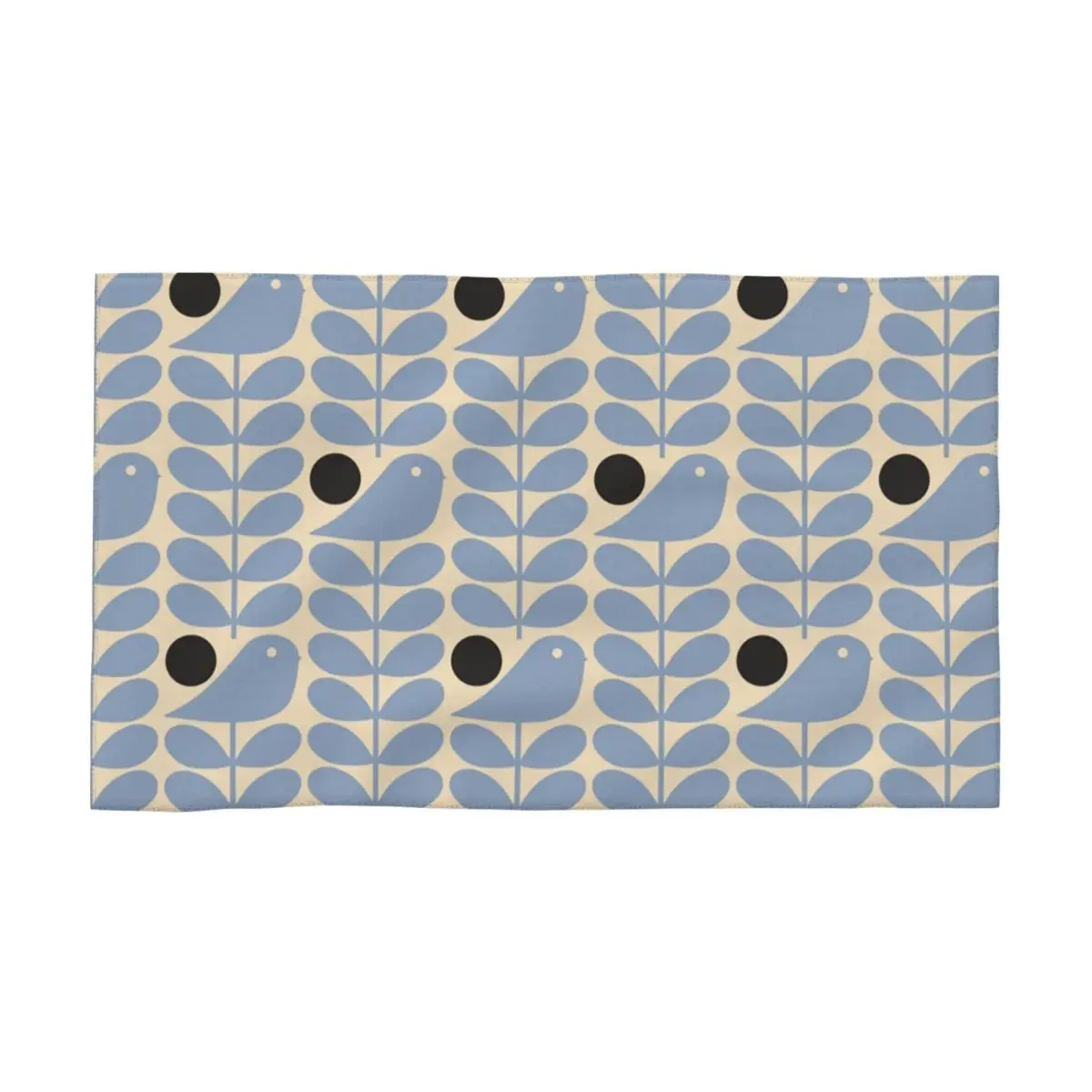 Orla Kiely Early Bird Towel Quick Dry Scandinavian Floral Soft Linen Cotton Bath Towels