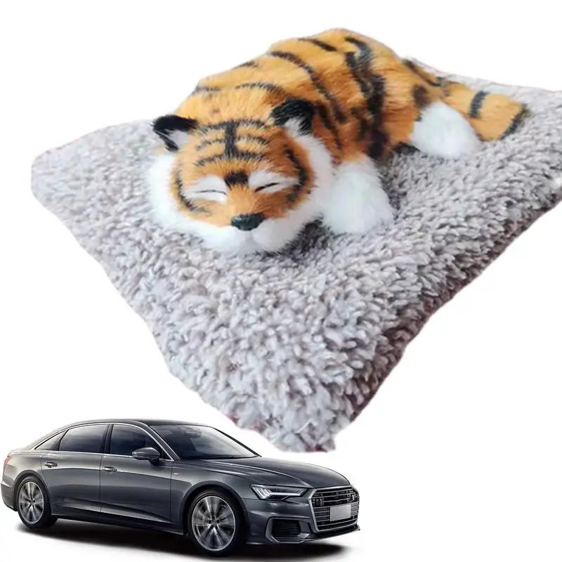 Dashboard Tiger Car Dashboard Realistic Carbon Tiger Ornament Car Interior Air Freshener Tiger With Detailed Hair For Living