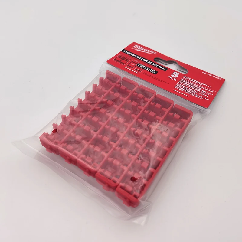 Milwaukee 48-32-9932 5PK Case Rows For 1in 1/4“ Hex Bits Compatible With Compact Cases Small-scale Support Holder