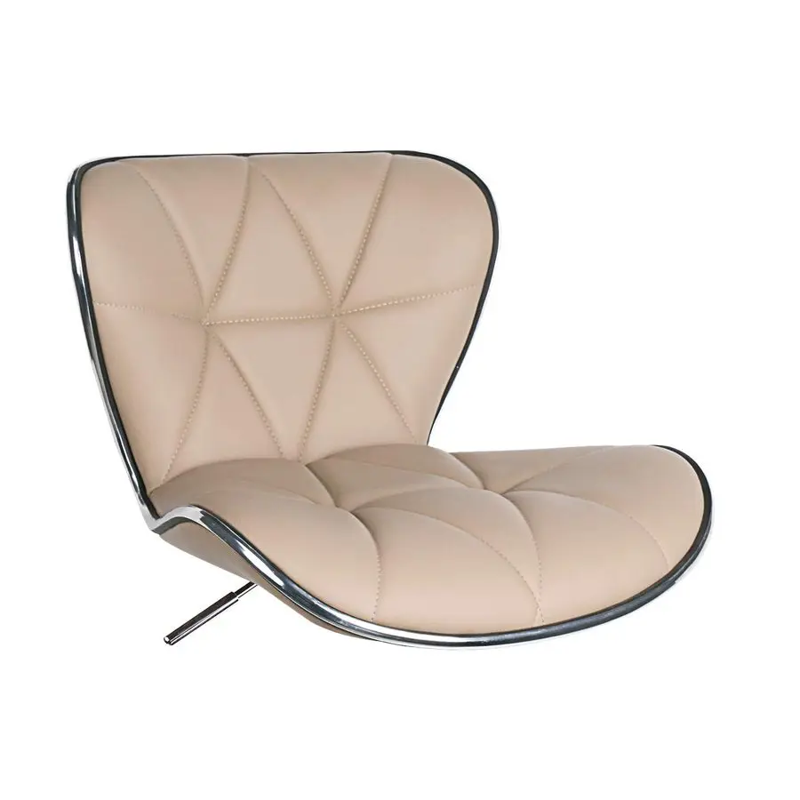 Shell Back Bar Stools Set of 2, Adjustable Bar Stool with Back, Swivel Barstools Khaki