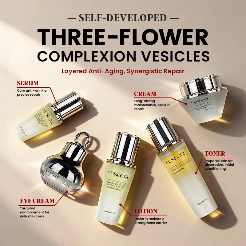 flower-extract-day-and-night-skin-care-set-with-lilies-flower-extract-face-eye-cream-serum-body-lotion-toner
