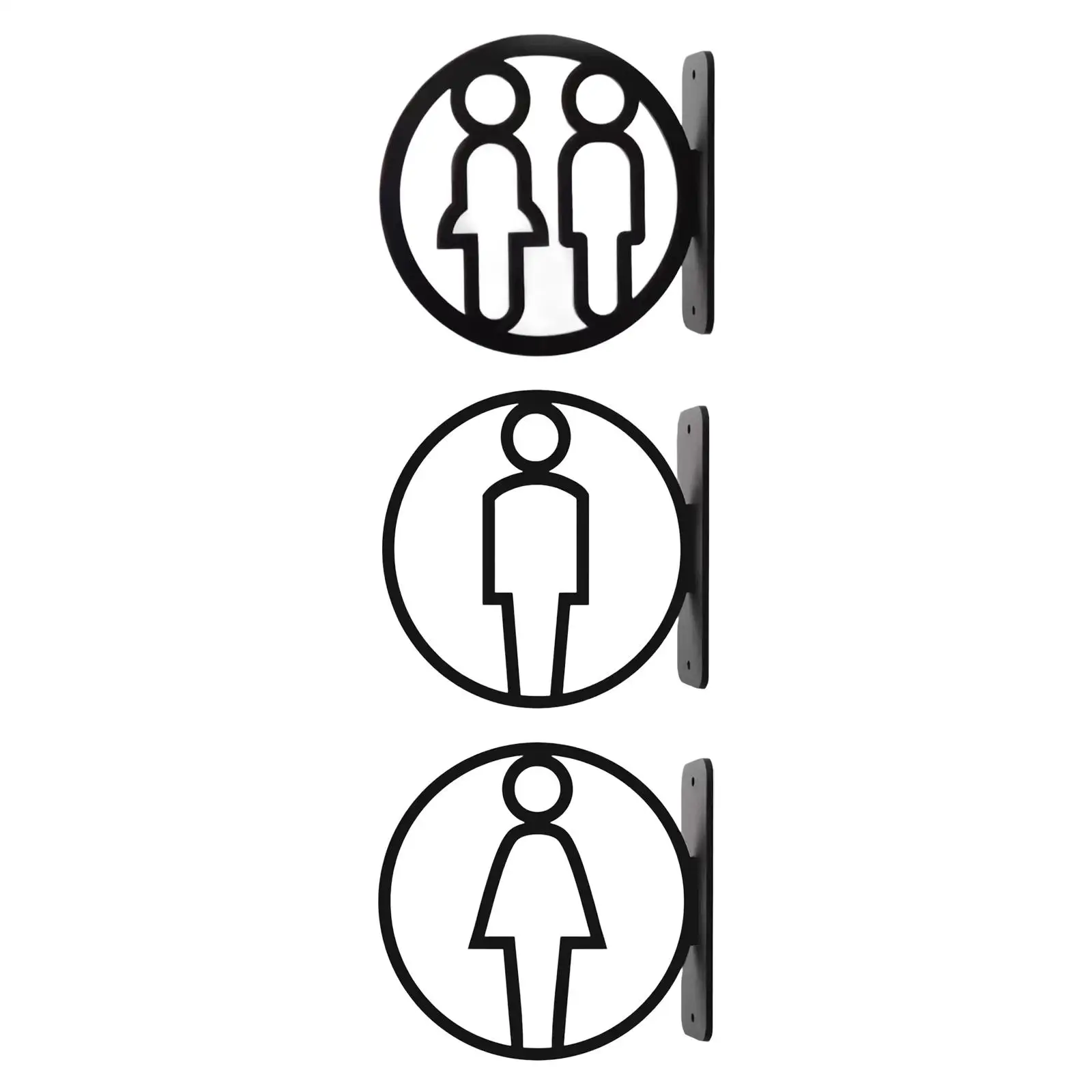 Toilettenschild, männlich oder weiblich, Acryl-Wandaufkleber, Waschraumschild, Beschilderungstafel für Restaurants, Wände, öffentliche Anlässe, Hotelrestaurant