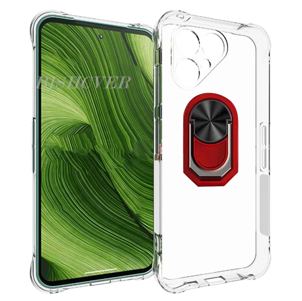 Magnet-Handyhülle für Fairphone 6 5 Fairphone5 Fairphone6 Gen 6 Stoßfeste Weiche TPU-Silikonhülle mit Ringhalter