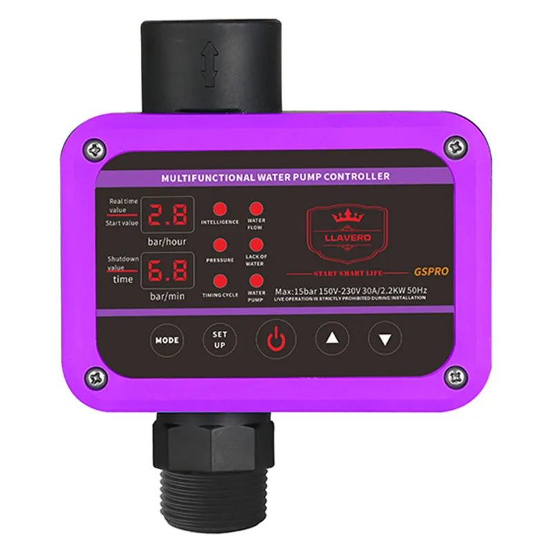 Imagem -04 - Controlador de Pressão Inteligente gs Pro Interruptor de Bomba de Água para Construção Pip Fácil Operação 010bar 2.2kw Supply g1 Thread