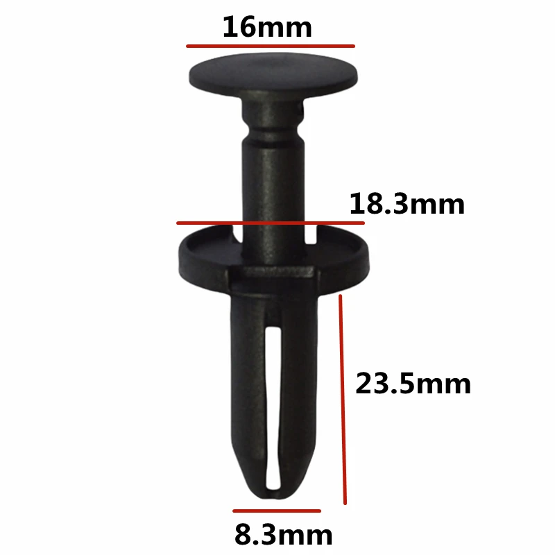20Pcs 8.3mm Hole Car Bumper Retainer Fasteners Fixing Clips 6504521 For Ford For Chrysler Voyager 300c Dodge Nitro Toyota Parts