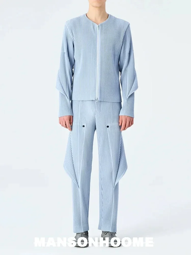 

YUDX Miyake Fold 2024 Autumn/winter New Jacket Multi-style Button-down Casual Coat Men