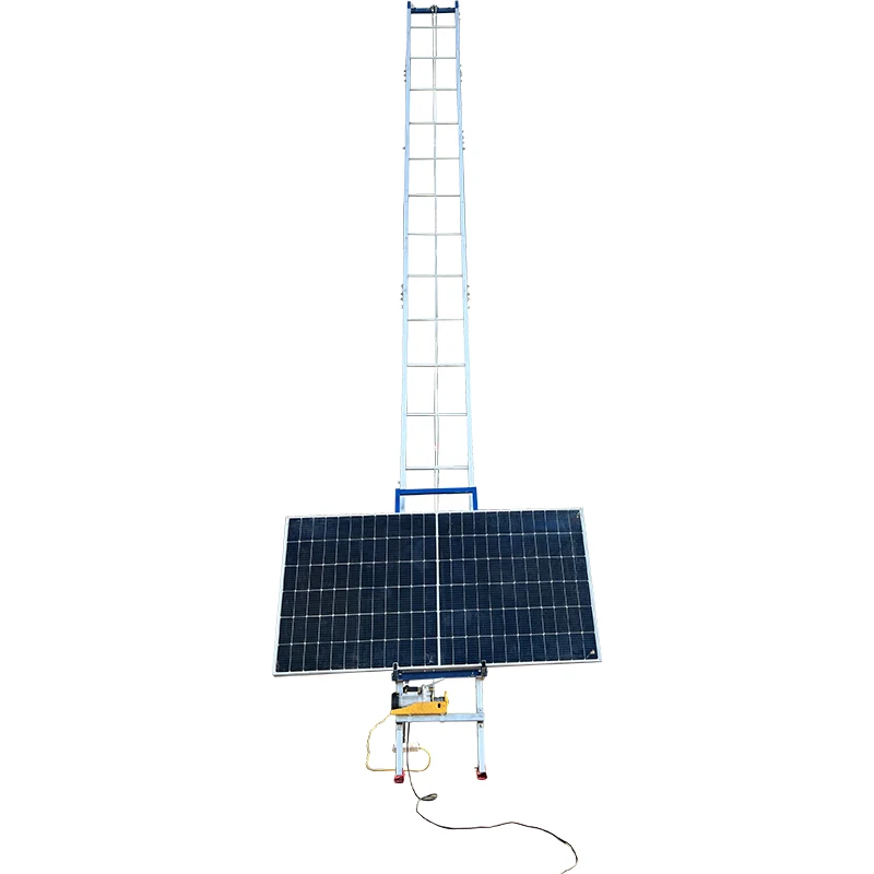 Safety High Speed Solar Panel Vertical Mounting Roof Lifting Elevator Ladder Lift