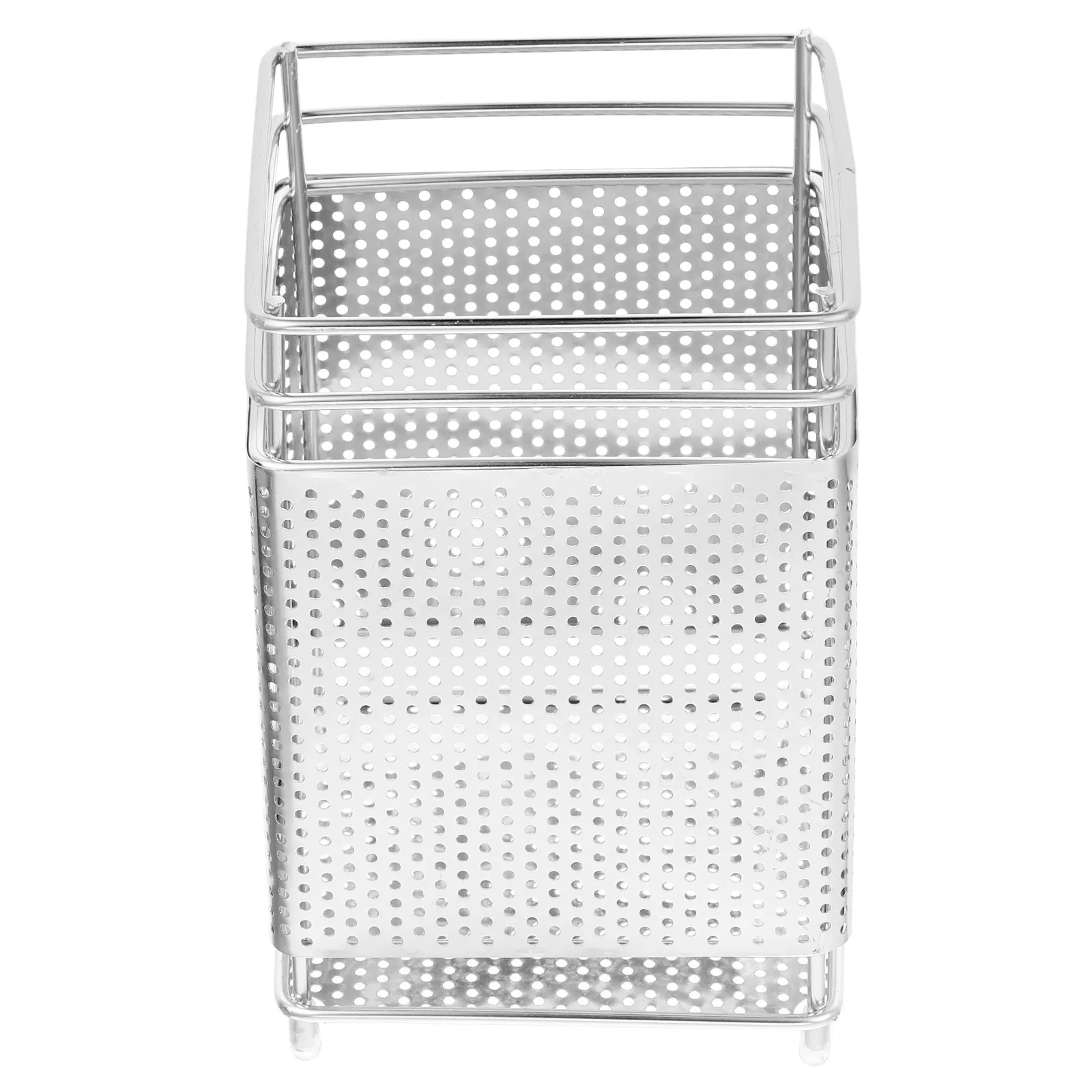 Stainless Steel Chopstick Holder Utensil Holder for Kitchen Counter Flat Bottom Stable Design Modern Elegant Spoon Fork Storage