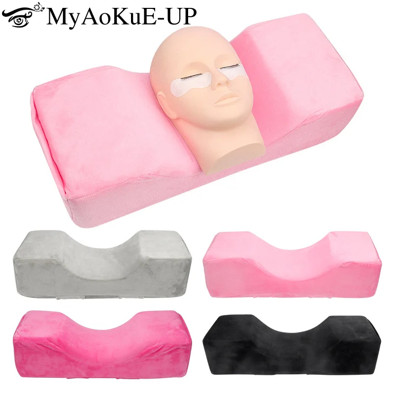 1Pcs Professional Lash Pillow Neck Support Grafting Eyelashes Soft Memory Foam Eyelash Extension Pillow Salon Makeup Tools