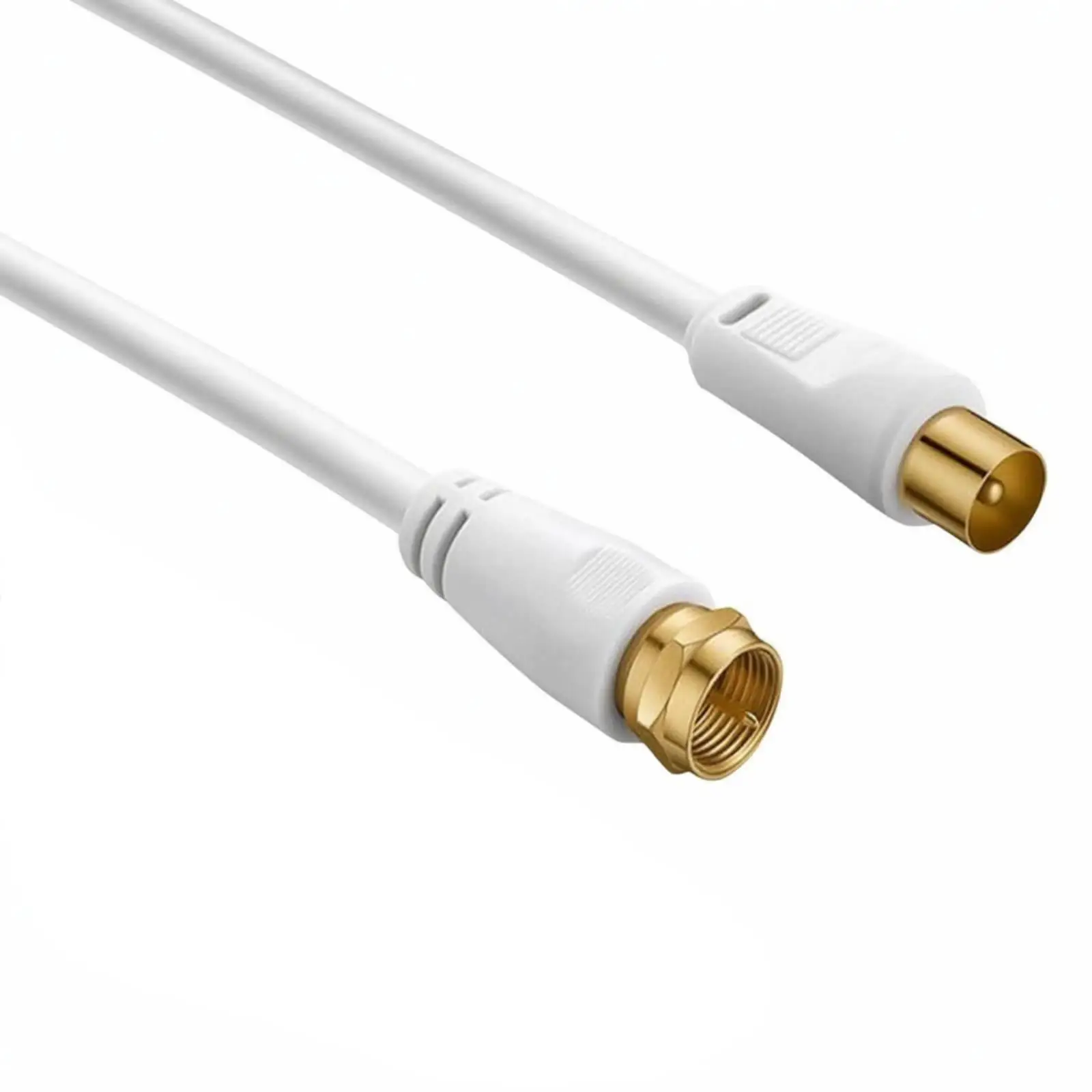 Coaxial TV Cable Extension Connector Male RF Antenna Wire PVC Jacket for Television Wall Socket