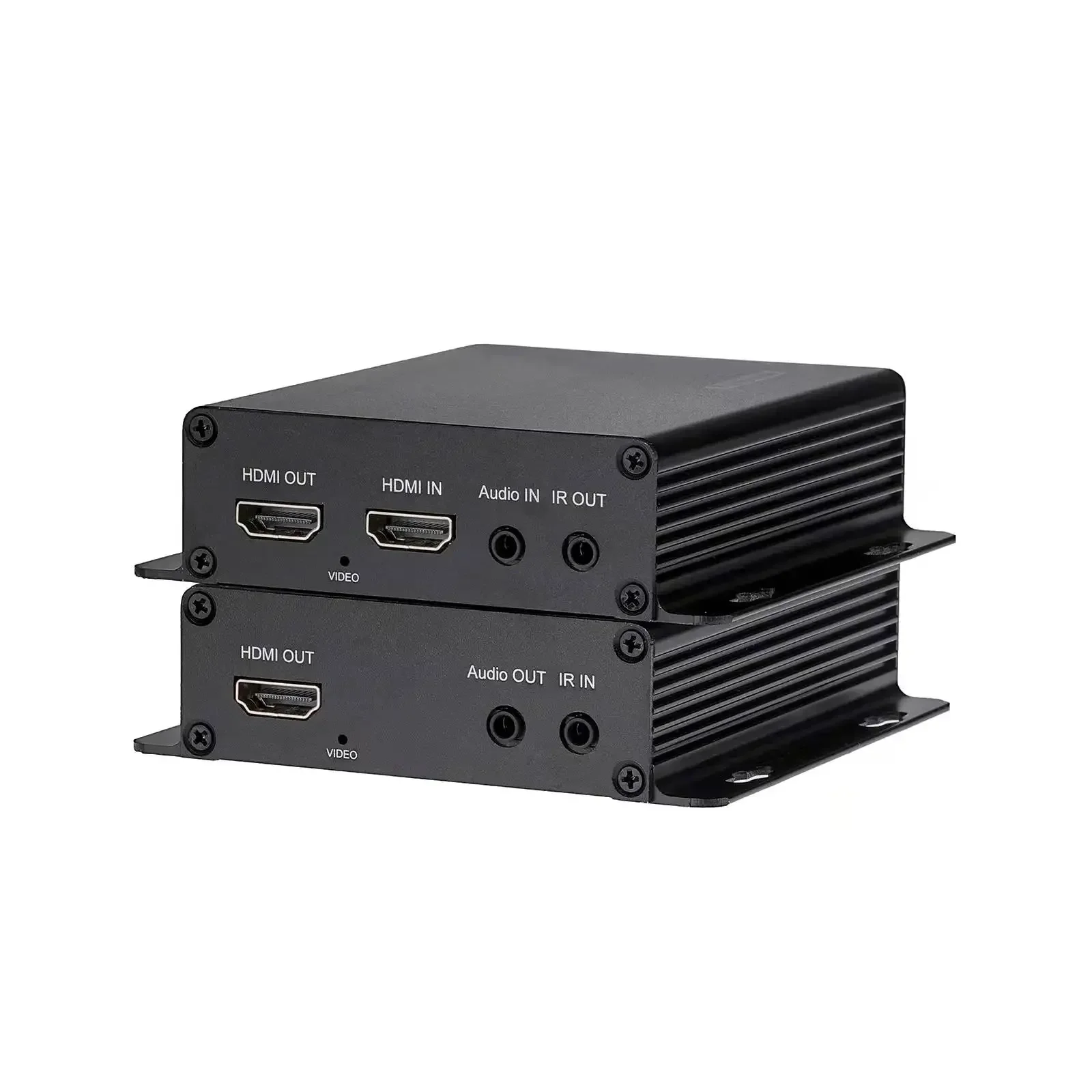 In stock 1080P HD MI To  lc Fiber Optic 20KM video in with loop out kvm audio fiber optic converter view 2