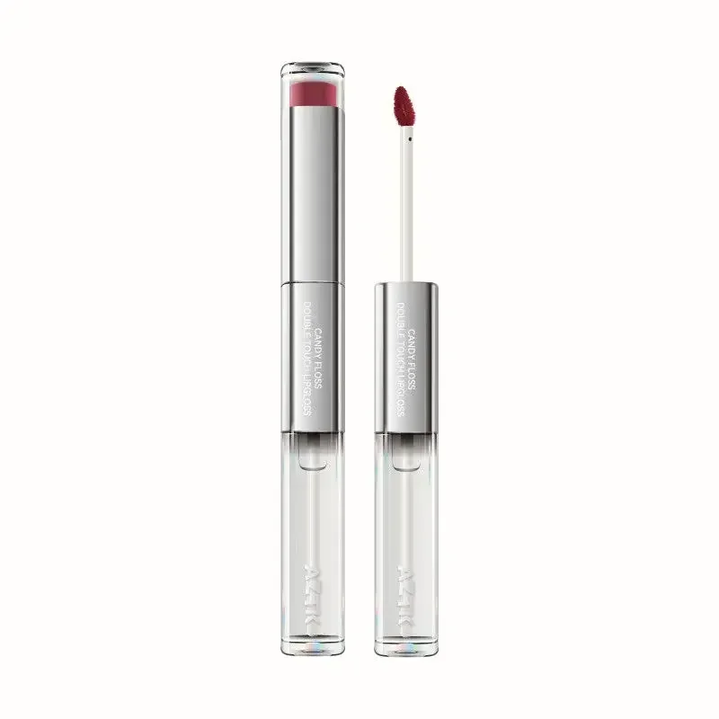 Aztk Dubbel-Hoofd Lip Glazuur Spiegel Water Matte Lippenstift Olie Anti-Stick Cup Langdurige Lippen Make-Up