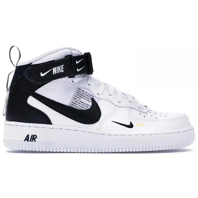 Nike Nike Air Force 1 Mid Utility White Black Sneakers shoes 804609-103