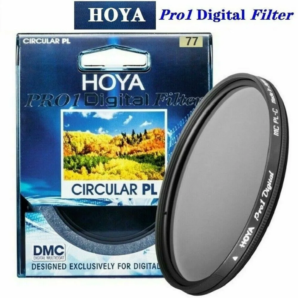 HOYA PRO1 ดิจิตอล CPL 77 มม.วงกลม Polarizing Polarizer Filter Pro 1 DMC CIR-PL Multicoat สําหรับ Nikon Canon Sony กล้องกรอง