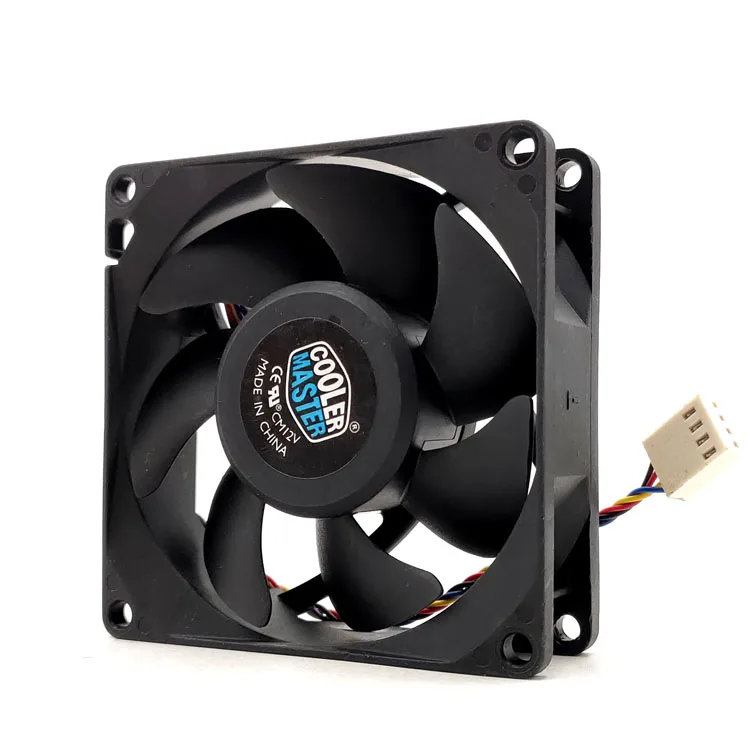 PWM Fans for Cooler Master FA08025M12LPA 8025 80MM 8cm Computer Case CPU Cooling Fan 12V 0.45A Fan