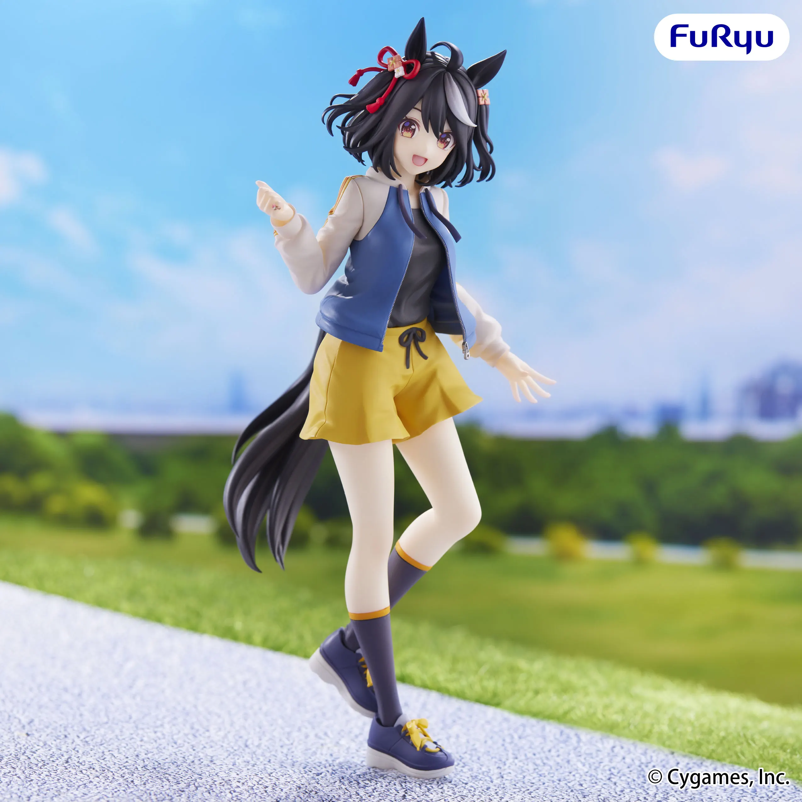 

Оригинальная фигурка Furyu Umamusume Pretty Derby Trio Try iT Kitasan Black из ПВХ, модель Kitasan Black, игрушка-фигурка Furyu