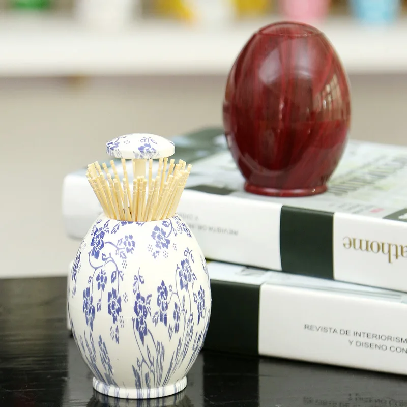 Home Living Room Toothpick Jar Simple Portable Fashion Push-type Toothpick Jar Automatically Pops Up