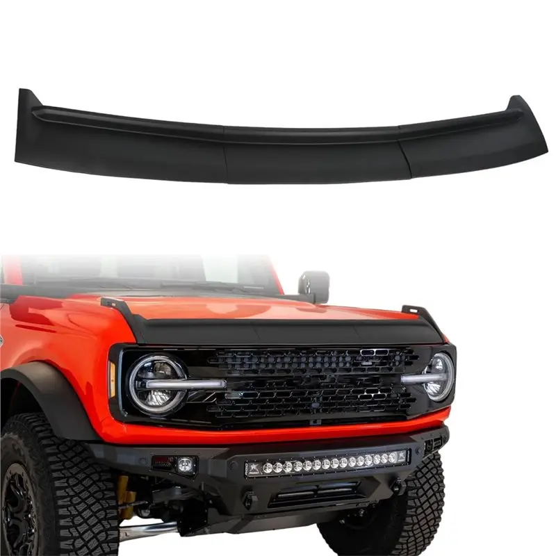 A95E-Hood Deflector For Ford Bronco 2021-2026 Hood Shield Stone Guard Bug Deflecto