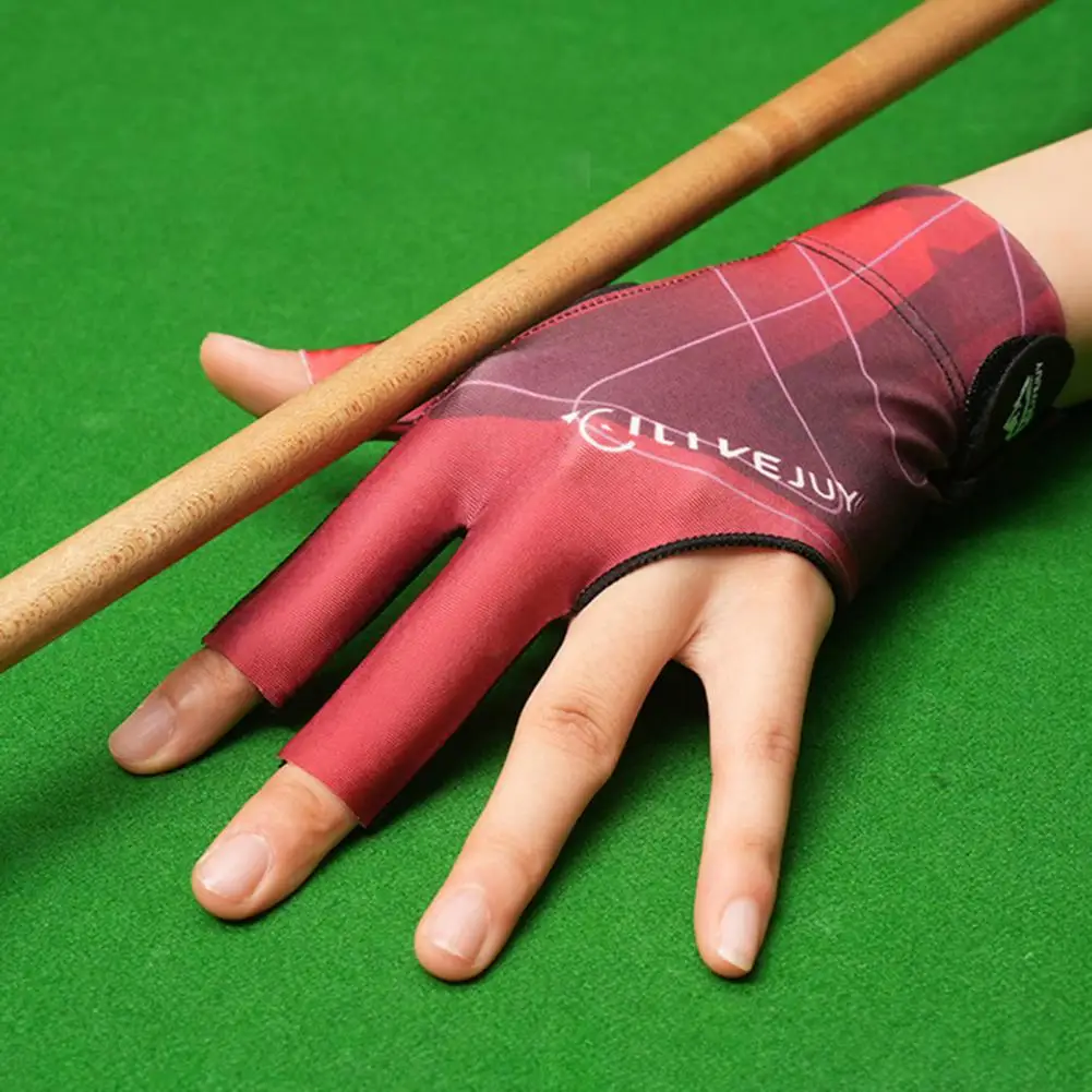 Pressurized Design Billiards Glove Breathable Three Finger Billiard Pool Gloves for Left Hand Snooker Cue for Women for Billiard