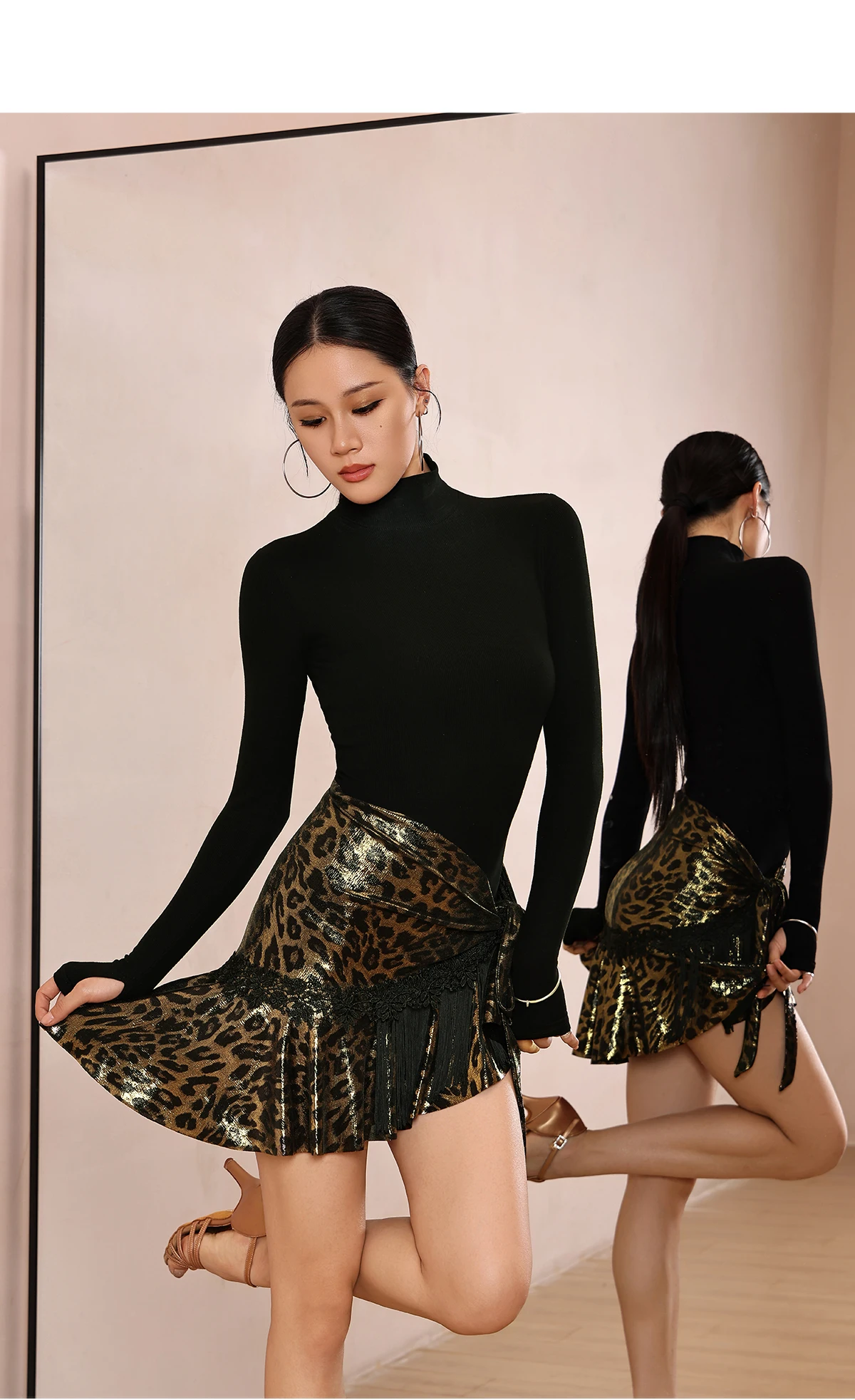 2025 trajes de desempenho profissional de dança latina feminina para adulto samba cha cha rumba conjunto de trajes de competição latina