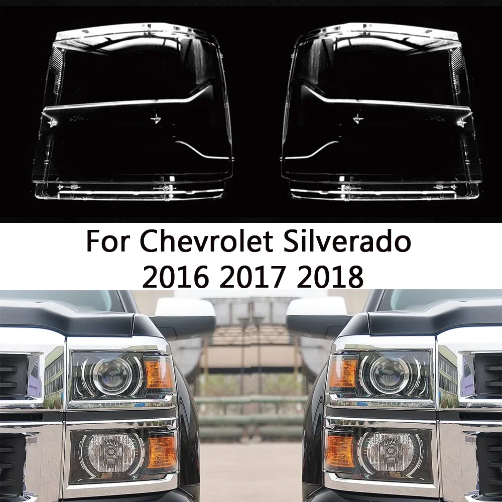 

HTTCCY для Chevrolet Silverado 2016 2017 2018, передняя фара автомобиля, крышка объектива, крышка лампы, абажур, фара