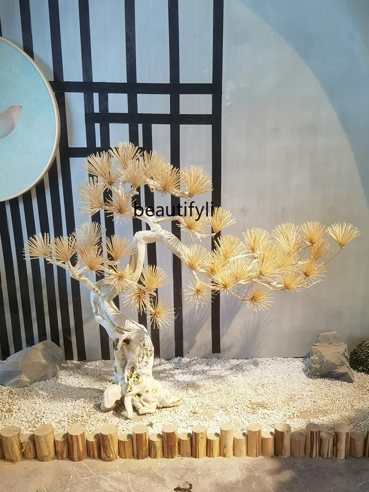 F21 محاكاة شجرة الصنوبر شجرة وهمية المناظر الطبيعية الأبواب والنوافذ متجر مركز تسوق مركز مبيعات الفندق المناظر الطبيعية الجافة #5