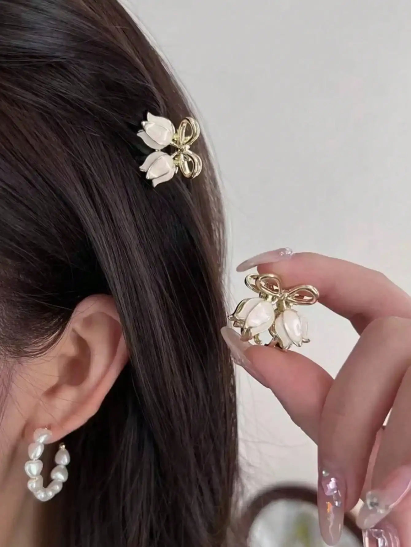 

2pcs Gold Alloy Bow Mini Hair Clips, Sweet Non-Slip Women's Hair Accessories, Suitable For Daily And Party Wear