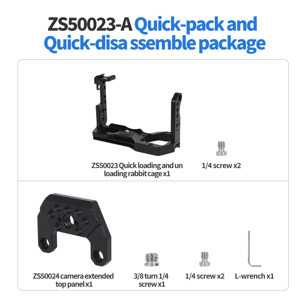 نصف قفص للكاميرا لجهاز سوني الواقي ، قبضة مقبض سريعة ، FX3 ، FX30 ، شو ، ARRI ، حامل حذاء بارد ، حامل ثلاثي القوائم