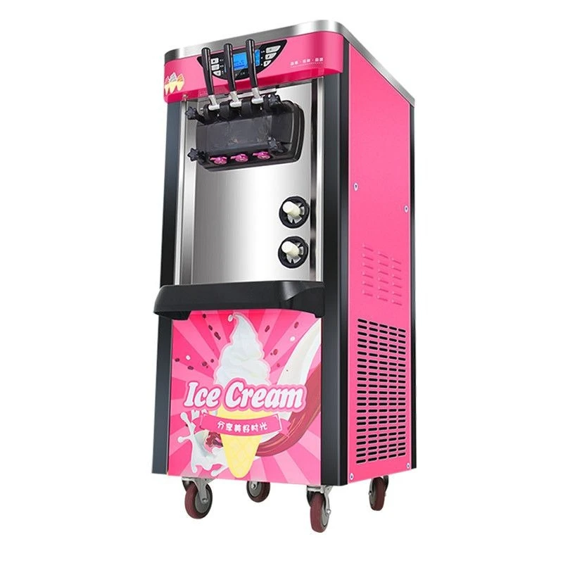 Commercial vertical ice cream machine Internet celebrity soft ice cream machine Double puffing 7 days leave-in fresh