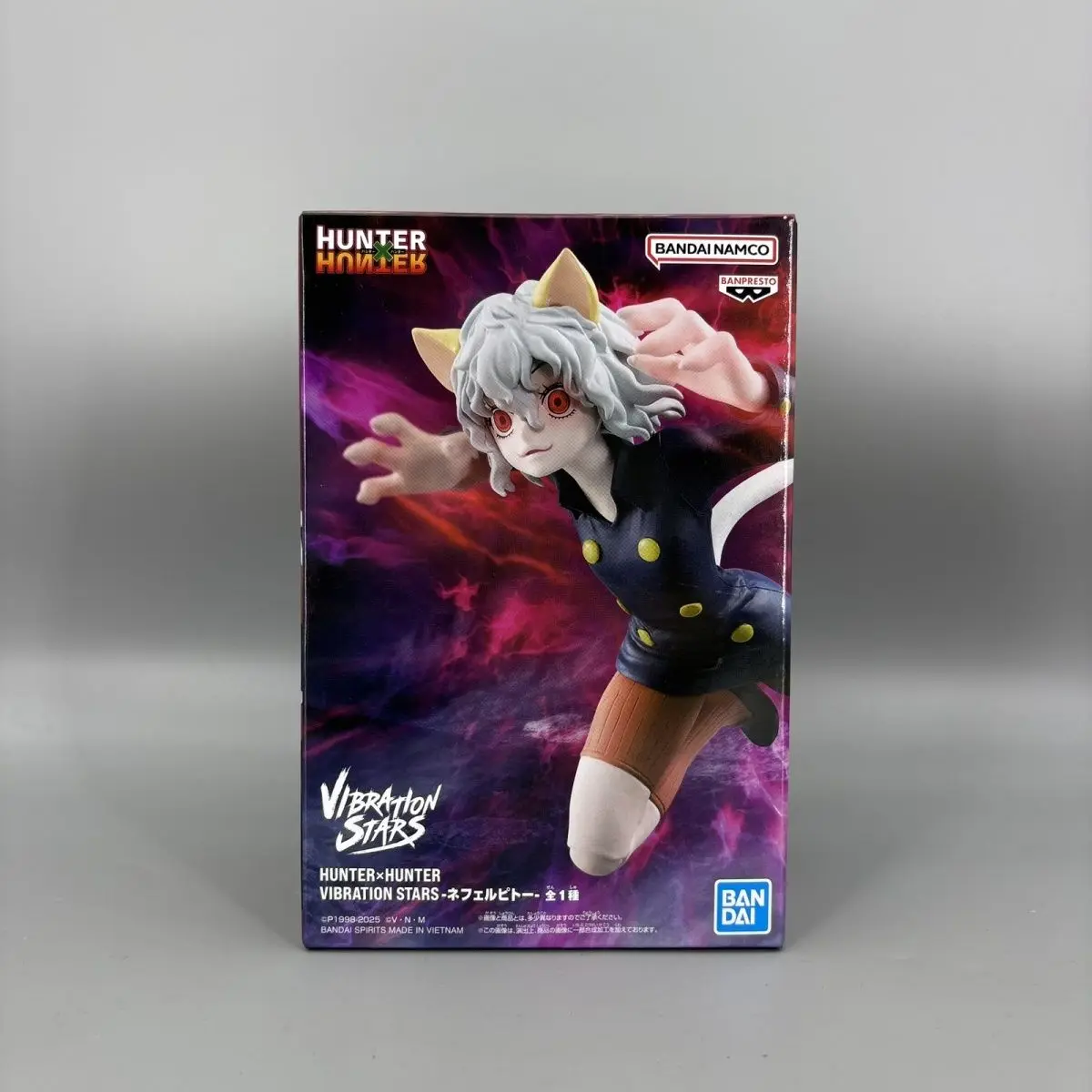 

В наличии Оригинальная фигурка BANDAI BANPRESTO HUNTER HUNTER VIBRATION STARS Nephelpito из ПВХ, 16 см, коллекционная модель персонажа аниме, игрушка, подарок