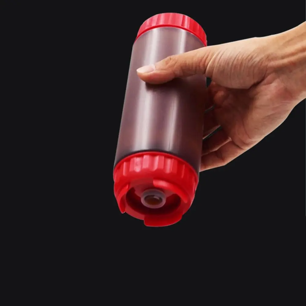 زجاجات صلصة بلاستيكية ذات سعة كبيرة زجاجات ضغط برأس مزدوج 16 أونصة 20 أونصة 24 أونصة موزع كاتشب الطماطم لطباخ النزهة