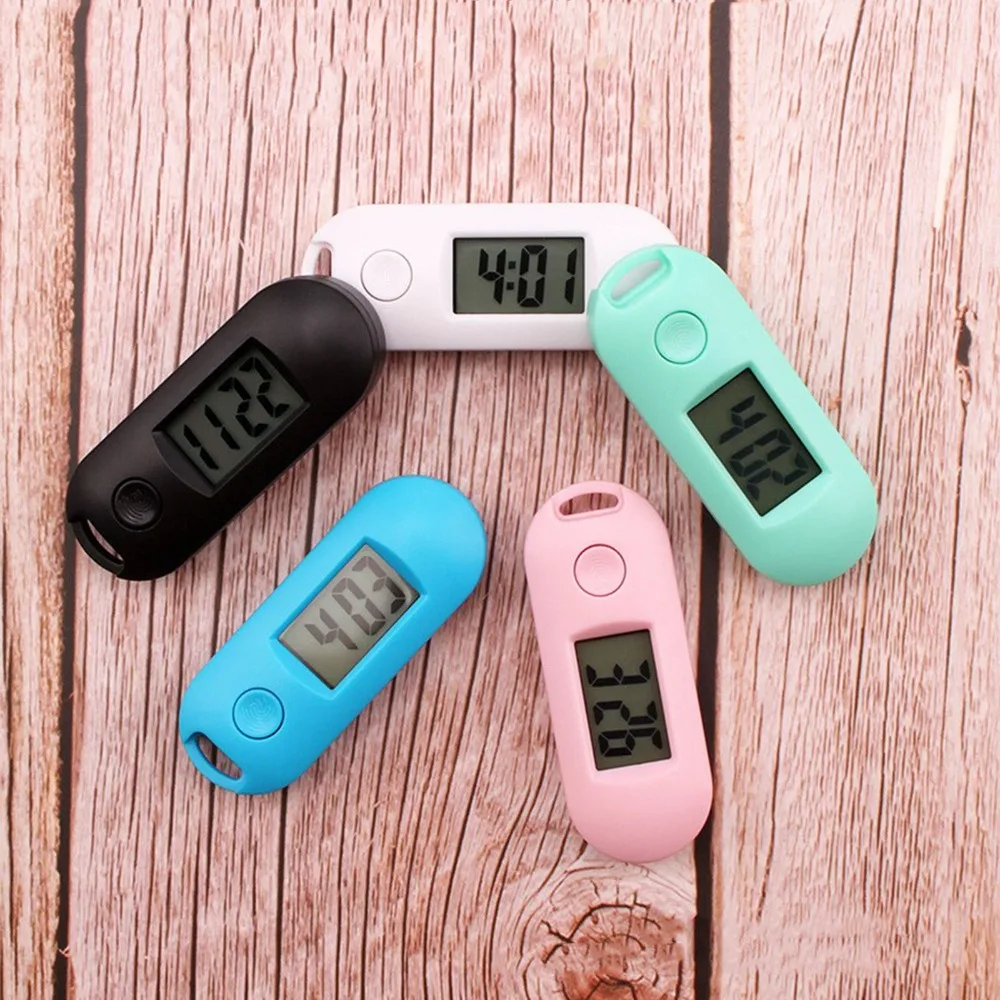 Portable Study Library Student Exam LCD Display Green Backlight Digital Electronic Clock Pocket Watch