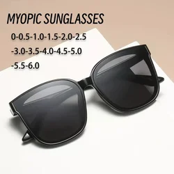 2022 Polarized Myopia Sunglasses for Men Luxury Cat Eye Frame Prescription Sunglasses Classic Transparent Near Sight Eyewear