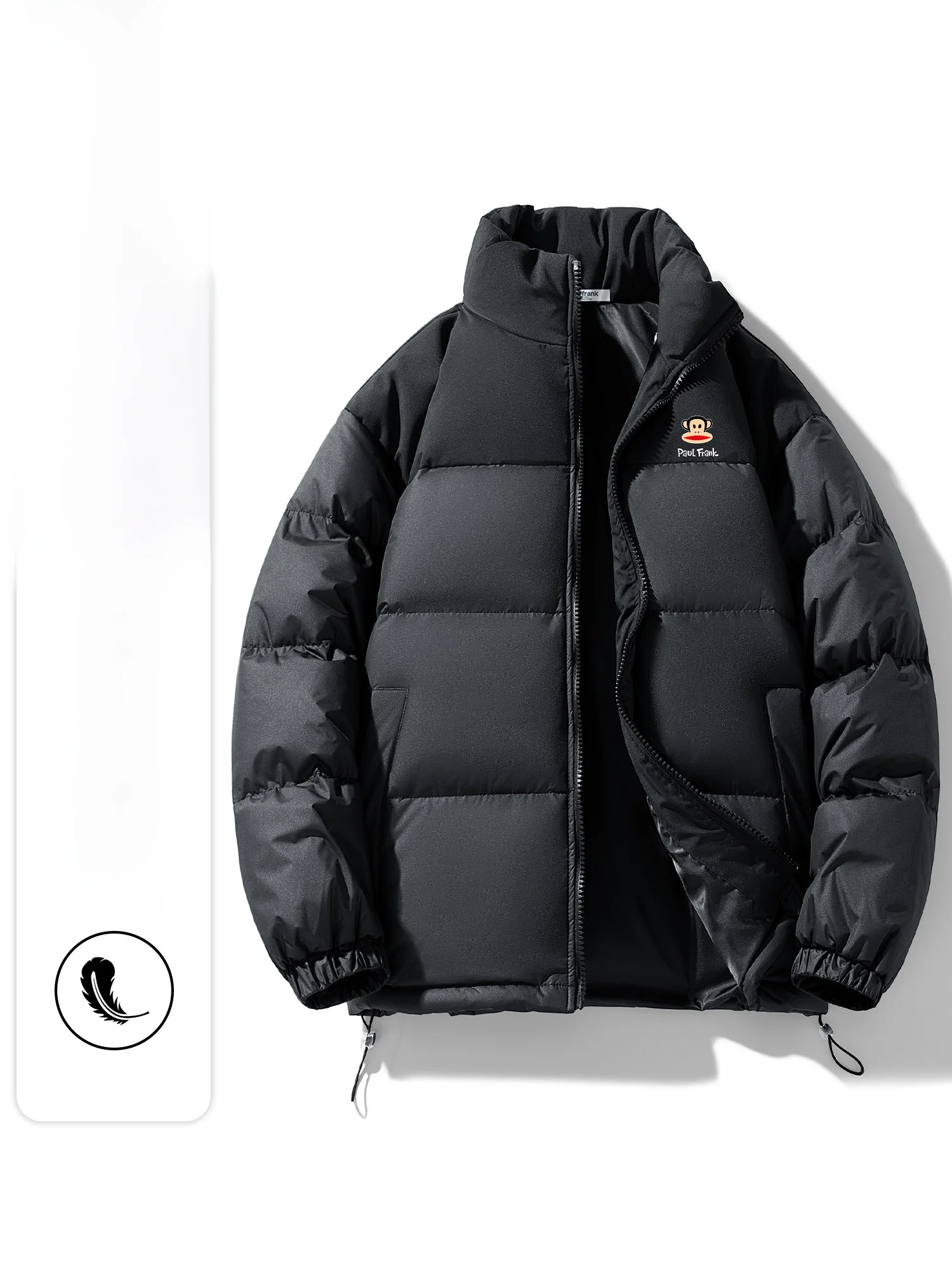 

Мужская повседневная куртка Paul Frank свободного кроя с воротником-стойкой, утепленная пухом, в стиле колор-блок, новая теплая верхняя одежда для молодежи на каждый день