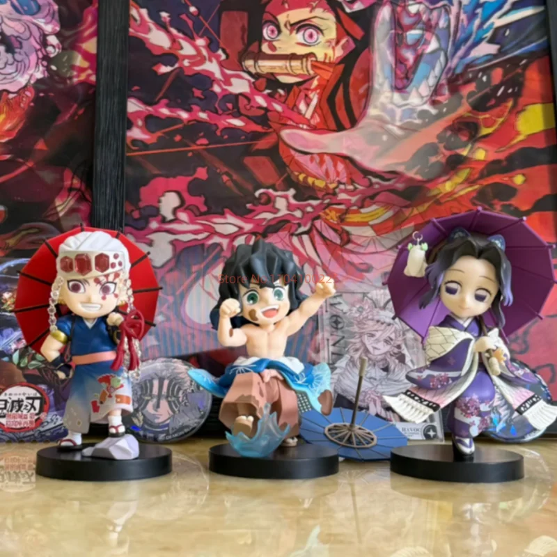 在庫あり 鬼滅の刃 ブラインドボックスフィギュア 梅雨シリーズ 胡蝶しのぶ 冨岡義勇 甘露寺蜜璃 アニメモデルフィギュア おもちゃ ギフト