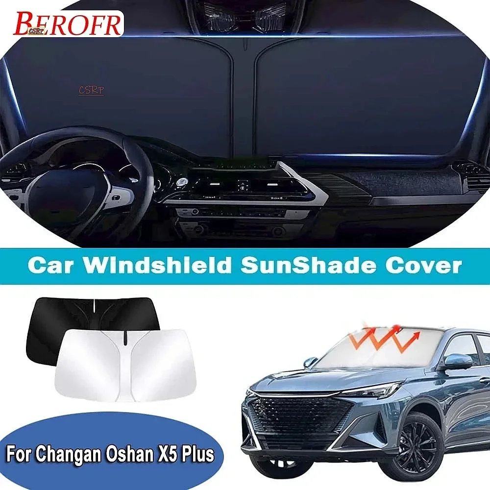 For Changan Oshan X5 Plus 2022-2025 Car Windshield Sunshade Cover Front Window Sun Shade Heat Insulation Summer Auto Accessories