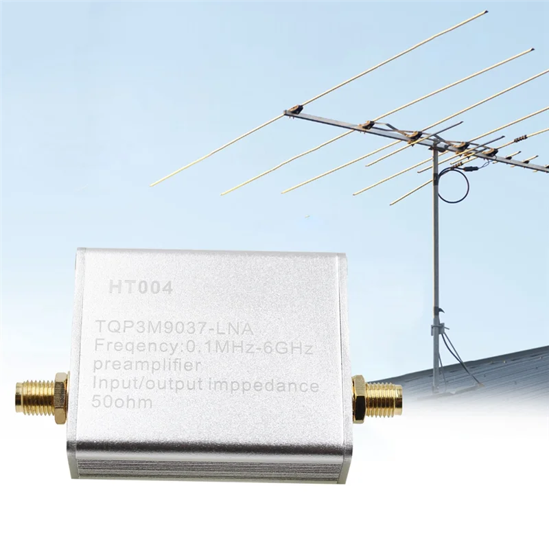-Amplificador de baixo ruído de banda completa A25M 100K-6Ghz, pré-amplificador de alto ganho de 20Db, módulo LNA para rádio SDR definido por software e RF