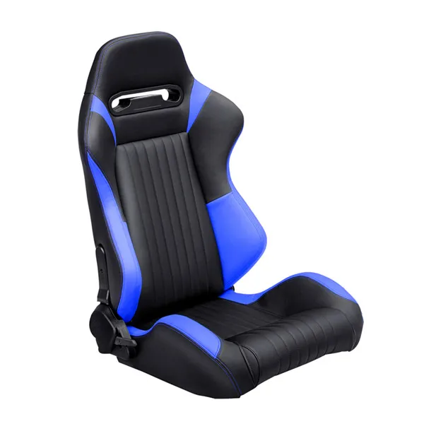 1042 Blue And Black Universal Vehicle Slider Simulator Gaming Station Adjustable Sim Bucket Racing Seats - view 5