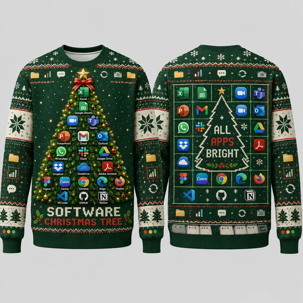 3D Printing Software - Ugly Christmas Sweater Programmer Software Developer