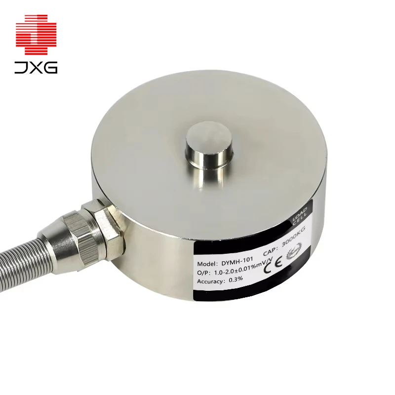 Miniature round Load Cell 100kg Compression Force Sensor Idler Low Profile for Weighting Testing And Measurement Button Type