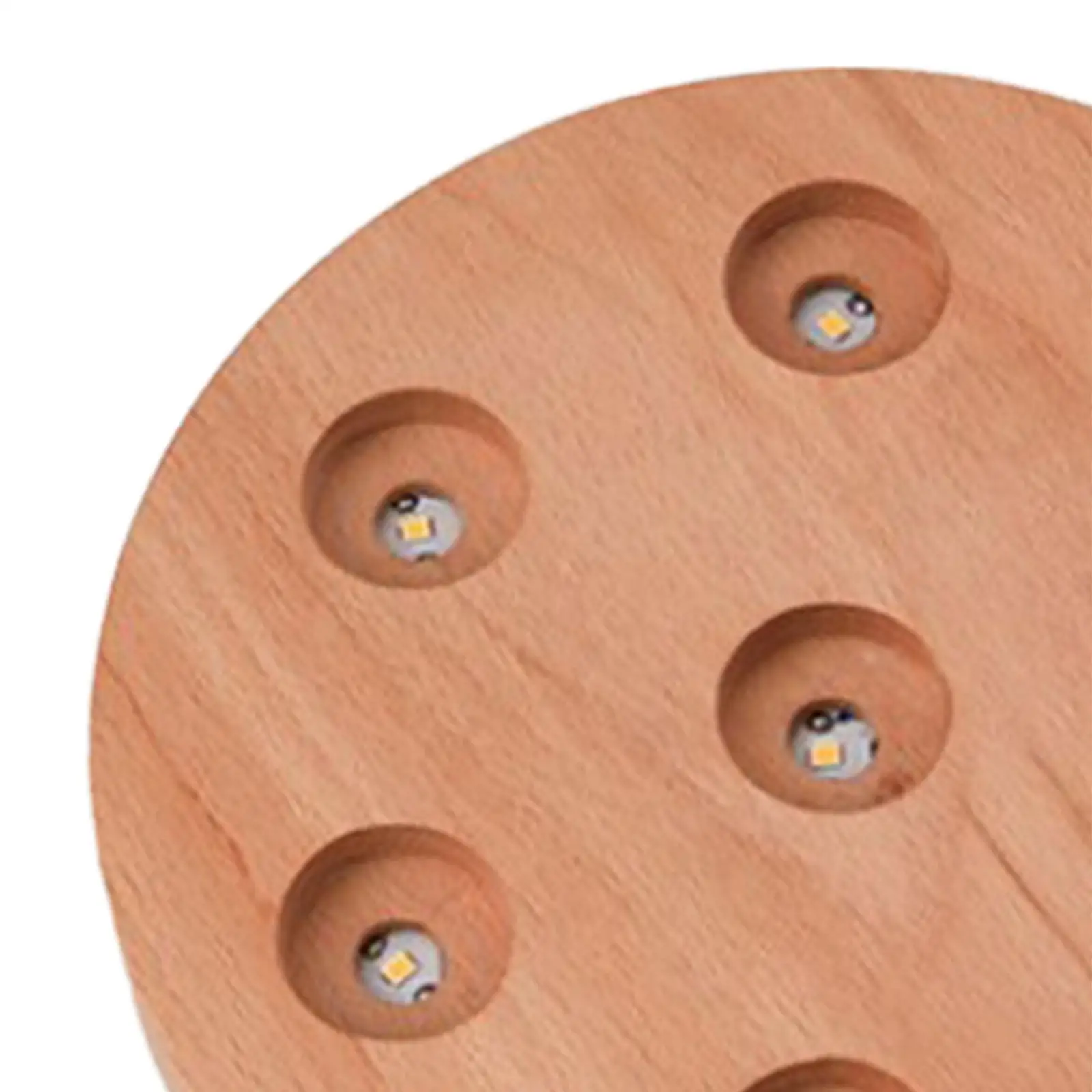 Ornamento da tavolo con luce notturna a sfera in vetro per la decorazione domestica della camera da letto sul comodino