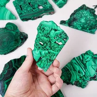 1pc High Quality Natural Malachite Slab Polished Crystal Crafts Quartz Slab Mineral Specimen Enthusiasts Collector's Gift 6