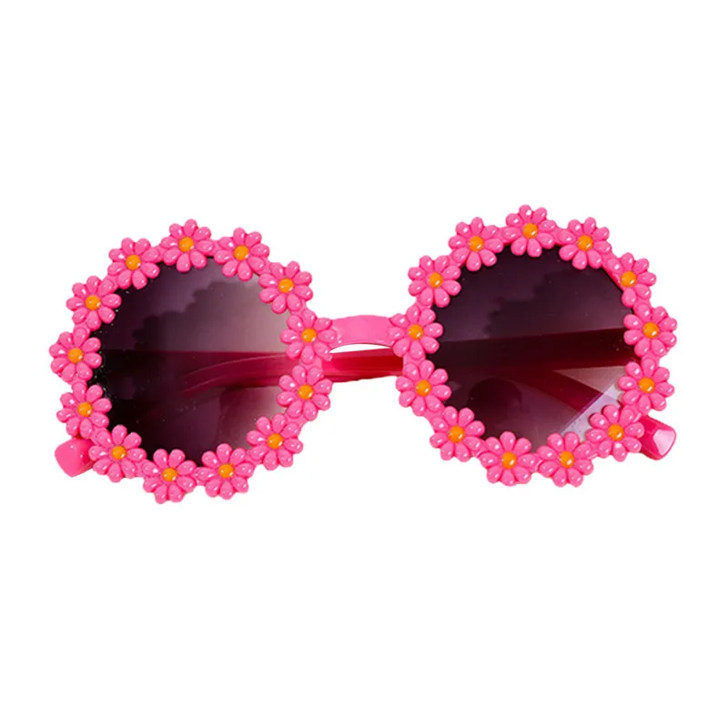 Child Girls Sunglasses, Cute Sweet Flowers Summer Outdoor Travel Casual Kids Glasses